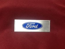 New 1966-1977 Early Ford Bronco Mustang F100 Door Sill Emblem Badge Logo Blue