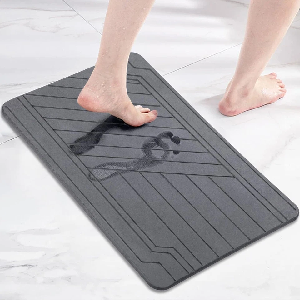 Stone Bath Mat Diatomaceous Earth Shower Mat, Non Slip Super Absorbent Quick Dry - Image 3 of 4