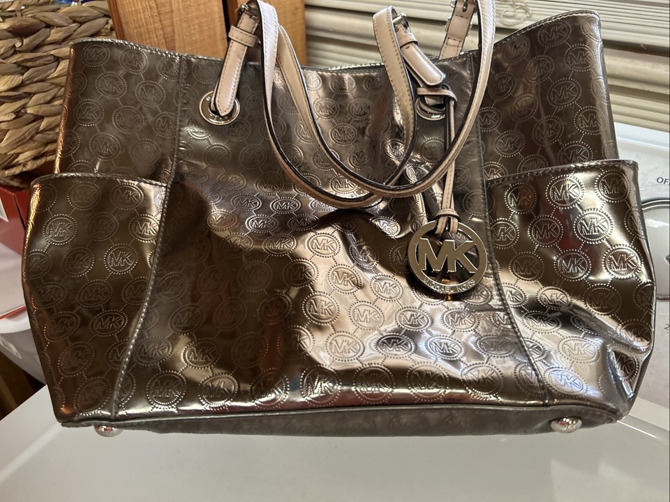 Michael Kors handbag Shoulder Tote Large Handles Golden Bronze Mom