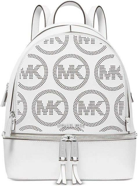 mk white backpack