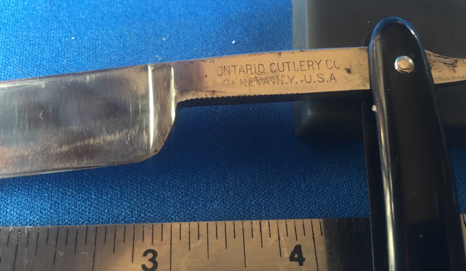 Vintage Straight Razor ONTARIO CUTLERY CO. GENEVA, N.Y. eBay