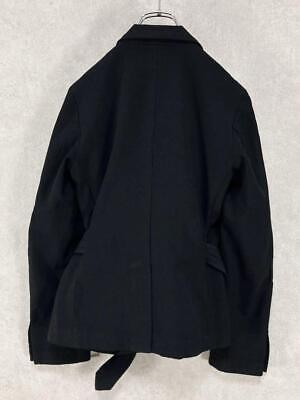 Comme des Garcons Comcom 17Aw Peak Lapel Belt Jacket Black Comme des Garcons Comcom 17Aw Peak Lapel Belt Jacket Black