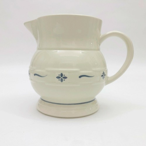 Longaberger Pottery Woven Pitcher Traditions 2 QT 1990 USA Handmade