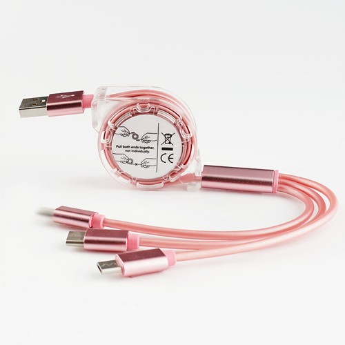 3 in 1 Fast USB Charging Cable Universal Multi Function Cell Phone Charger Cord - Photo 11/23
