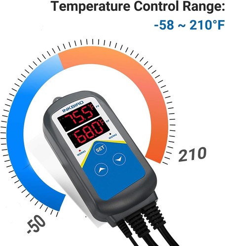 Inkbird Digital Waterproof Probe Temp Controller Thermostat Heat Cool Fish Tank - Picture 24 of 24
