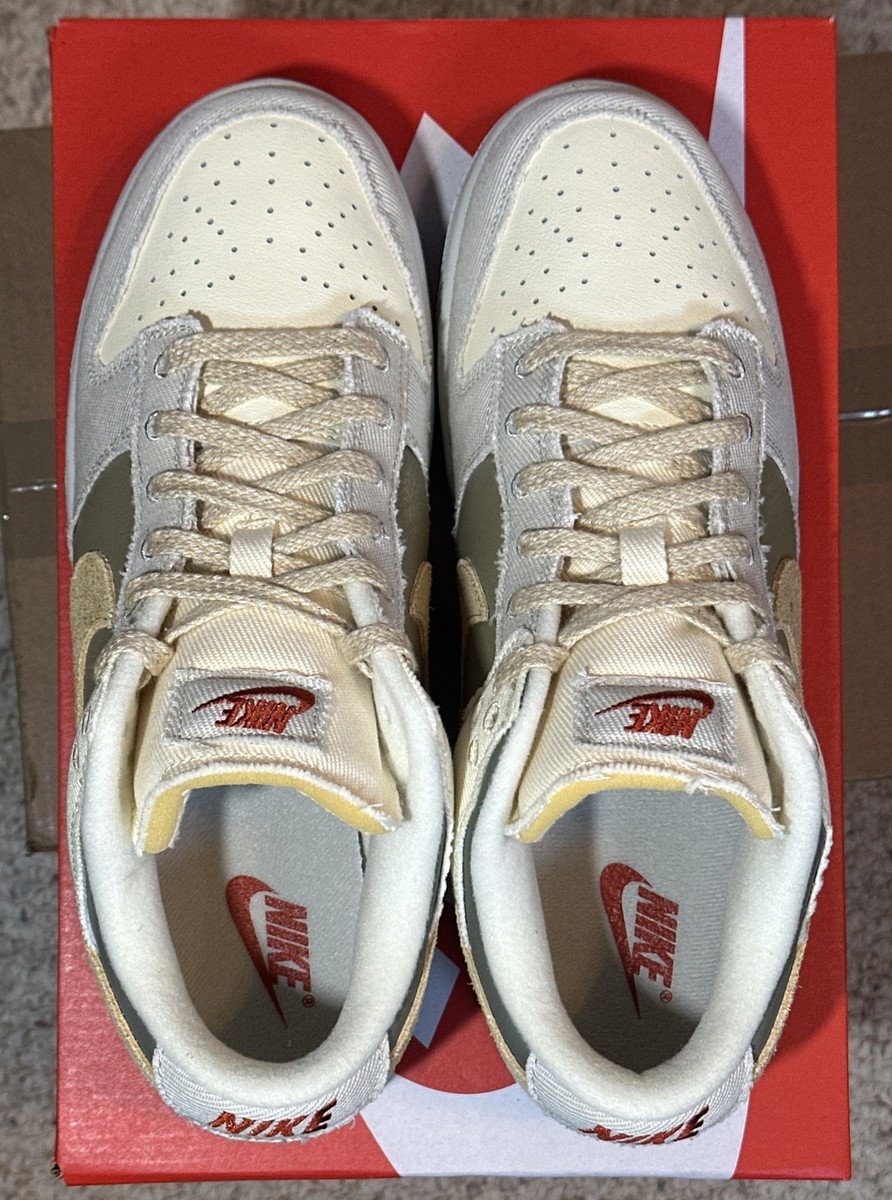 Size 10 Men 11.5 W Nike Dunk Low Cream Light Bone Dark