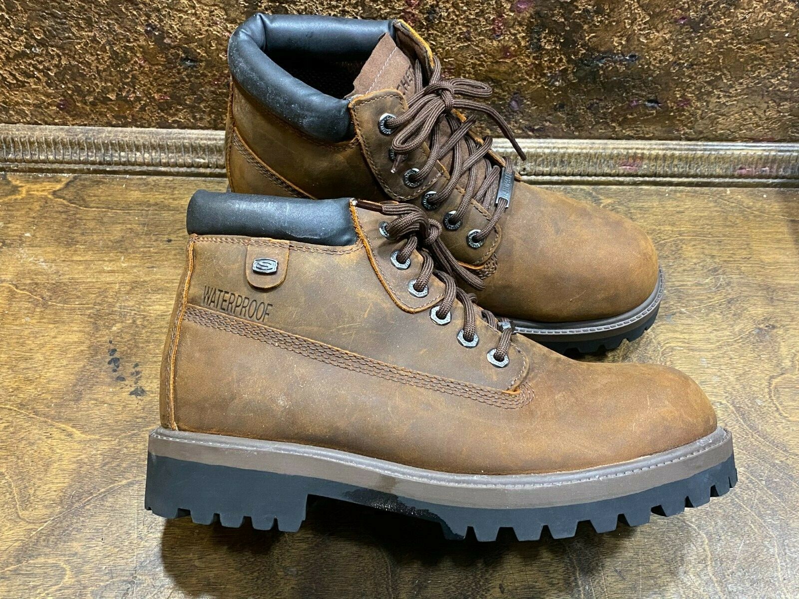 NEW Mens Skechers Sergeants Brown 