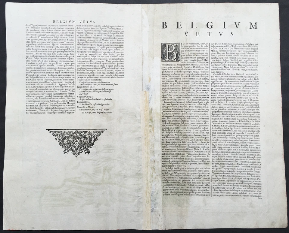 1638 Jan Jansson Large Original Antique Map of The Netherlands, Holland, Belgium - Image 3 of 3