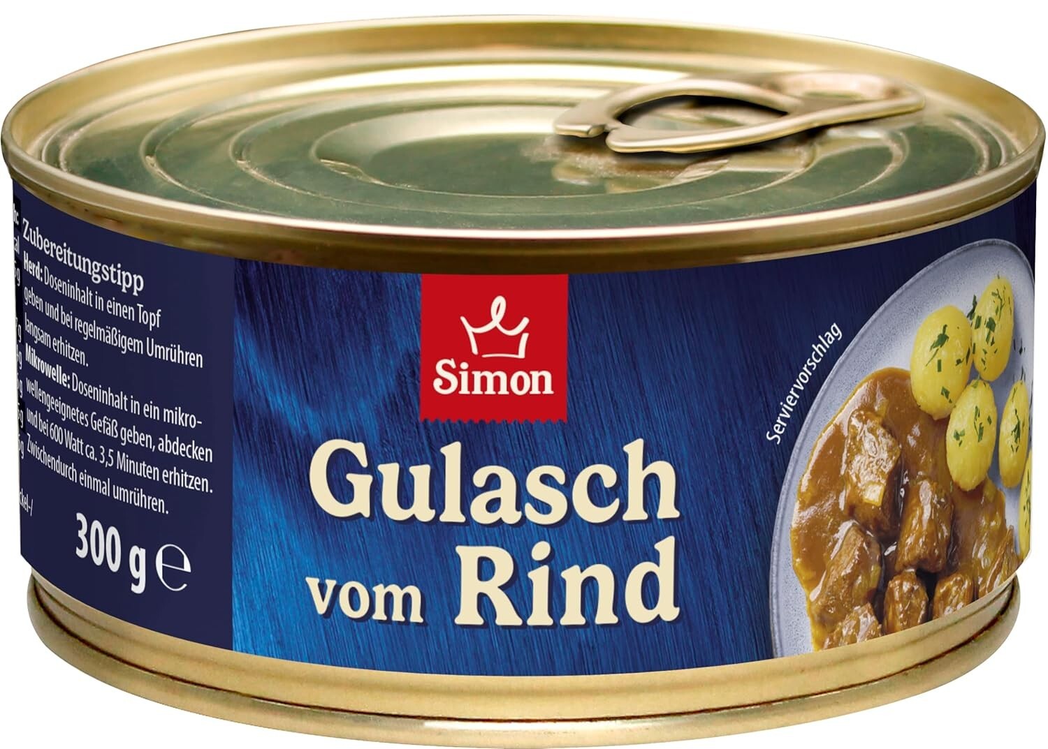 Simon Rindergulasch in Sauce - Gulasch vom Rind - 300 Gramm