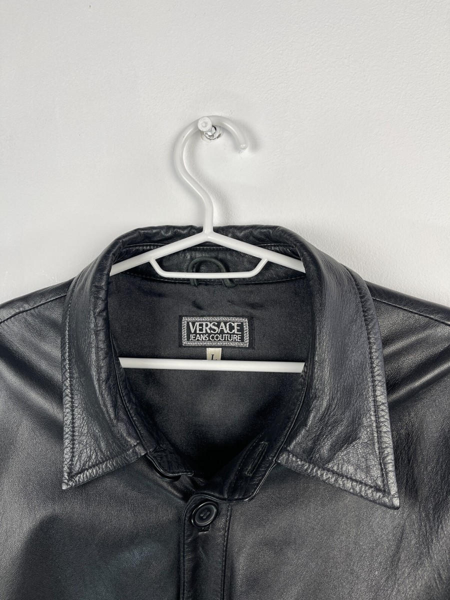 versace jeans couture leather jacket