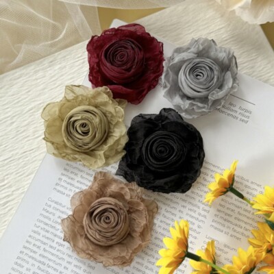 5PCS Semi-Finished Blumen Applikationen Zubehör DIY Bekleidung Zum Aufnähen Deko