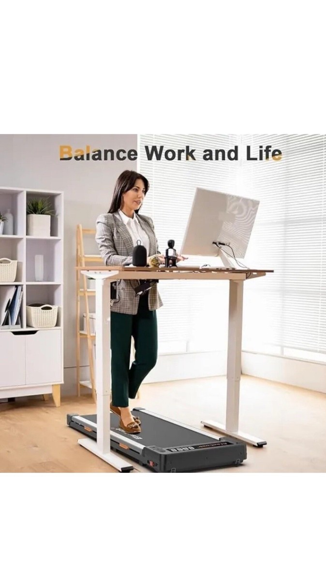 Elseluck Walking Pad, Under Desk Treadmill for Home Office, 2 in 1