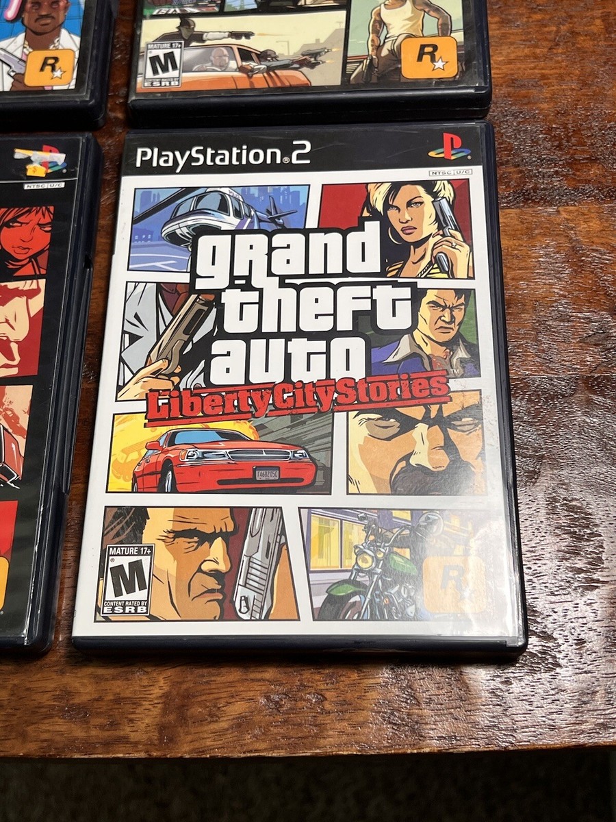 4 PLAYSTATION 2 PS2 GTA GAMES GRAND THEFT AUTO III SAN ANDREAS VICE LIBERTY  CITY