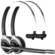 Mpow M5 Upgrade Bluetooth 5.0 Headset Trucker Call Center Driver Headphones Mic