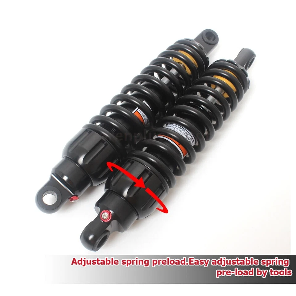 Rear Shock Absorbers 13" Fit For Harley Touring Electra Glide Road Glide FLTR - Image 4 of 4