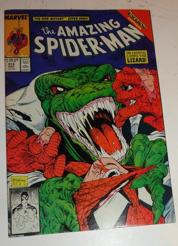 AMAZING SPIDER-MAN #313 MCFARLANE CLASSICLIZARD GLOSSY 8.0-9.0 1989
