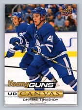 19-20 UD Series 1 Hockey Canvas Young Guns C116 Dmytro Timashov