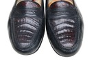 Bruno Magli Caiman Crocodile Black Brown Leather Penny Loafer Dress Shoe SZ 8M — photo 6