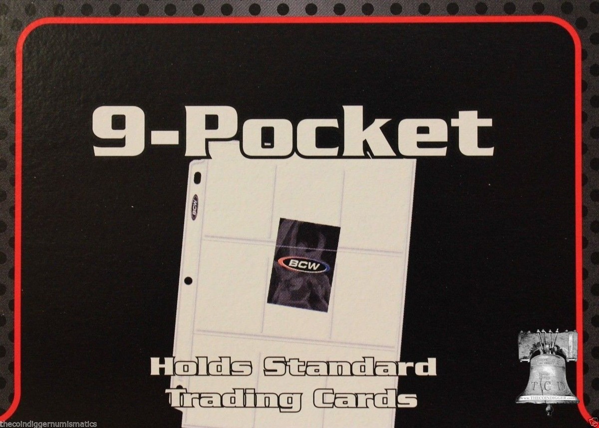 20 BCW PRO Ultra 9-Pocket Baseball Card Pages - Premium Storage Sheets For Cards