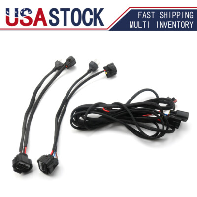  LED Conversion Harnesses W/DRL Power Harness For Toyota Tundra 2014-2019