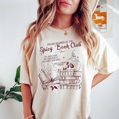 2X-LARGE Spicy Book Club Smut Reader Romance T-Shirt Comfort Colors 