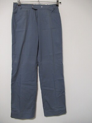 180 Z91 STRENESSE Blue Damen Hose Gr. 38 taubenblau blau weites gerades Bein