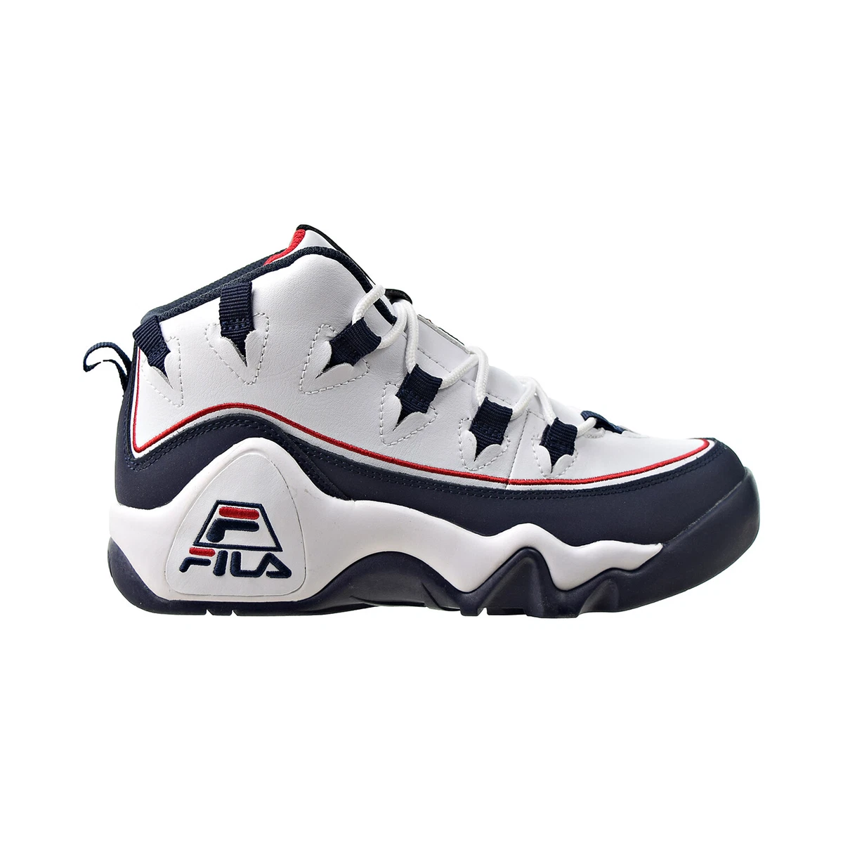Fila Grant Hill Offset Big Kids Shoes White Navy Red 3BM01176 125