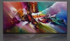 LMOP038L 100% decor art handmadepainted color abstract OIL PAINTING on CANVAS