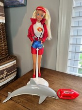 Vintage Barbie Lifeguard Baywatch Lot with Dolphin Mattel 1994 AX555