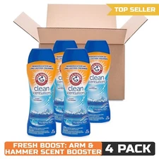 Arm & Hammer In-Wash Scent Booster, Purifying Waters, 24 oz, Pack of 4