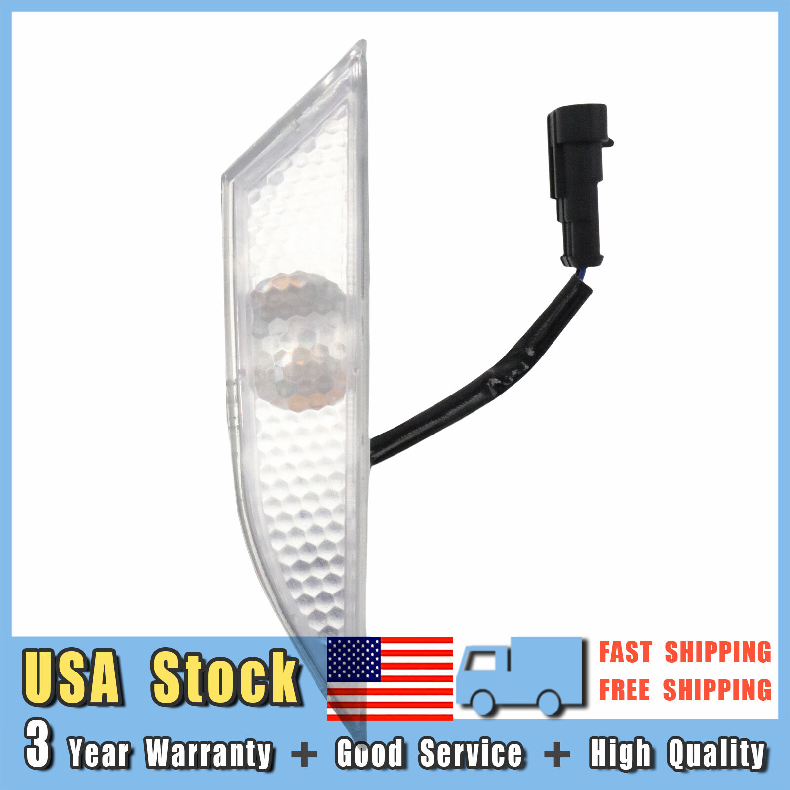 NEW Clear Side Marker Indicator Lens with bulb For Lamborghini Gallardo 560 570
