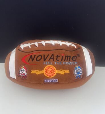 NOVAtime Tech Company Feel The Power Promotional Plush Football 18th Anniversary