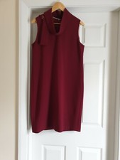 Dress "Tara Jarmon" Dark Burgundy Colour Size: 12/14 (UK) Eur 42 SALE