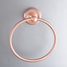 Antique Red Copper Towel Ring Holder Bathroom Hardware Bath Accessories fba972