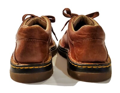 Dr. Martens Men's Zack 3 Eye Lace Up Oxford Loafers Brown Leather