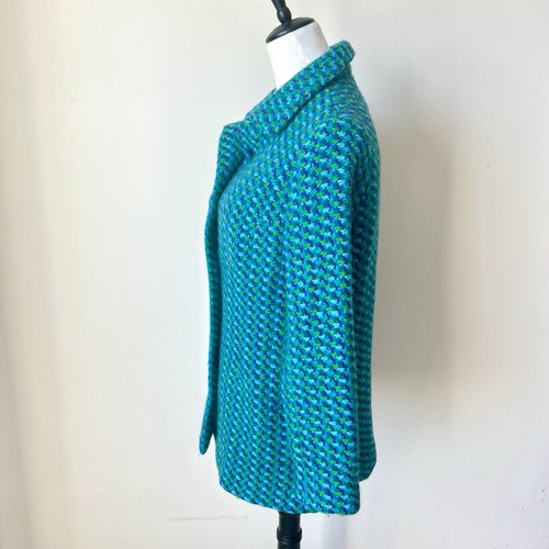 Vintage BUTE BLOOMS Colorful Handwoven Scotland Made Coat—SZ. XS/Small - Picture 4 of 13