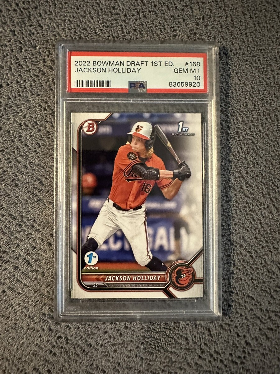 2022 Bowman 1st Edition Jackson Holliday 1st BD-168 PSA 10 | eBay