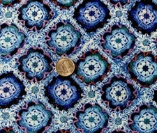 JOANN TONAL GRANNY SQUARES SUPER SNUGGLE SOFT FLANNEL FABRIC 2YD + 23" X 43