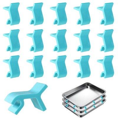 16pcs Baking Sheet Stackers Cookie Sheet Stacking Clips Space-Saving Baking P...