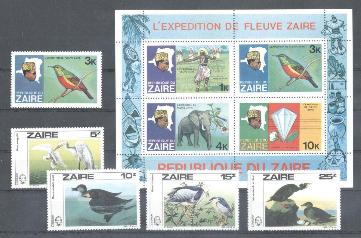 862493) Birds, Ducks, Audubon, Miscellaneous, Zaire | eBay