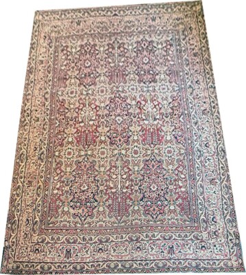 Antique 2ND To None 10'x13' Genuine Lavar Kirman Rug