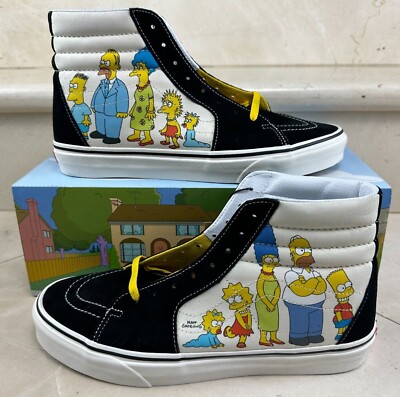 Mens Size 11 - Vans X The Simpsons - 1987-2020 Old/New - Sk8 Hi