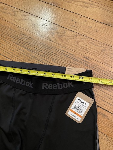 Reebok Womens 3/4 Sports Training Fitness Gym Performance Compression Pant M NEW - Picture 4 of 9