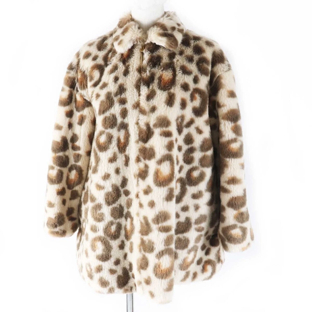 Cappotto pelliccia sintetica CHRISTIAN DIOR 2022 stampa leopardata taglia 13 bambino taglia beige marrone