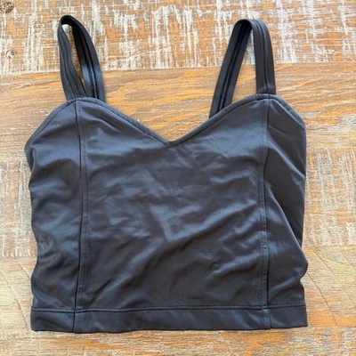 Kortni Jeane Black Strappy Back V-Neck Swim Top