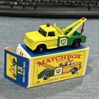 Vintage Lesney Matchbox #13 BP Dodge Wreck Truck With Original Box Very Nice