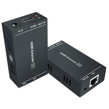 HDMI Extender 1080p 60Hz, 3D, Over Single Cat5e/Cat6/Cat 7 Cable Full HD Unco...