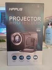 HIPPUS HY320 1080P, 4k LED Projector built in speaker and keystone correction