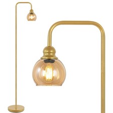 Modern Floor Lamp for Living Room with 6W LED Bulb, Industrial Floor Lamp, Am...