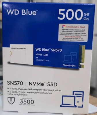 WD Blue SN570 500GB NVME SSD internal M.2 2280 -OPEN BOX-